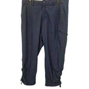 Eddie Bauer Women's Nylon Rainier Capri Pants Size 12 Hiking Camping Outdoors